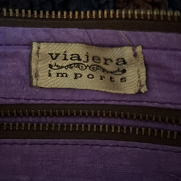 Viajera Imports Oversize Clutch purple pink bag (v closet) - Picture 4 of 7